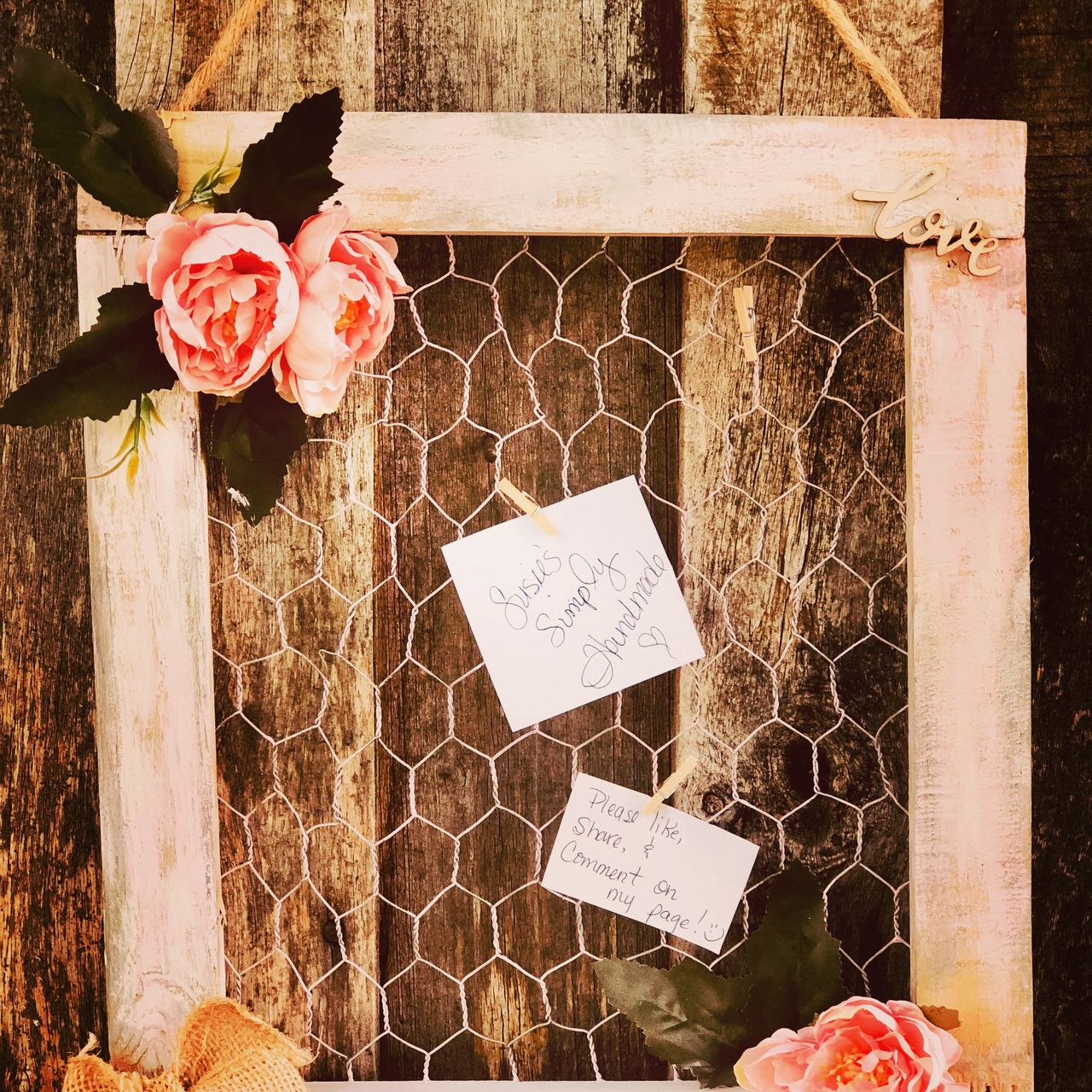 DIY Scrap Wood Chicken Wire Frame